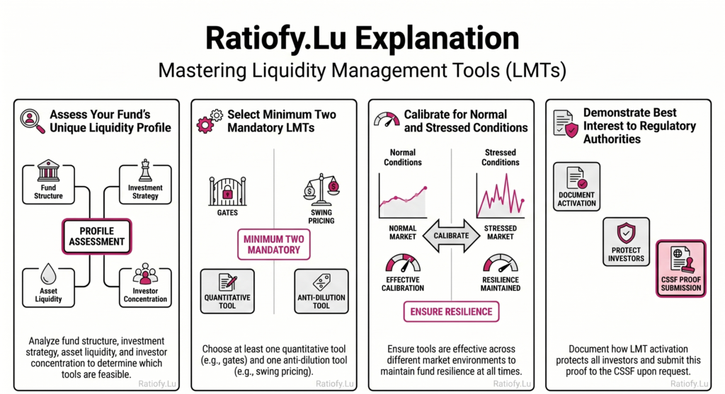 Circular CSSF 26/910 ESMA Guidelines on Liquidity Management Tools (LMTs) of UCITS and open-ended AIFs (ESMA34-671404336-1364): What are the new rules and instructions regarding LMTs in Luxembourg?