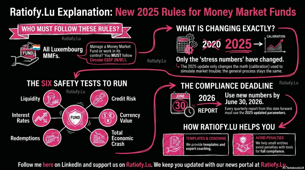 Circular CSSF 26/911: ESMA Guidelines on stress test scenarios under Article 28 of the Money Market Fund Regulation – Update 2025 (ESMA50-481369926-30585) in Luxembourg. Are you aware?