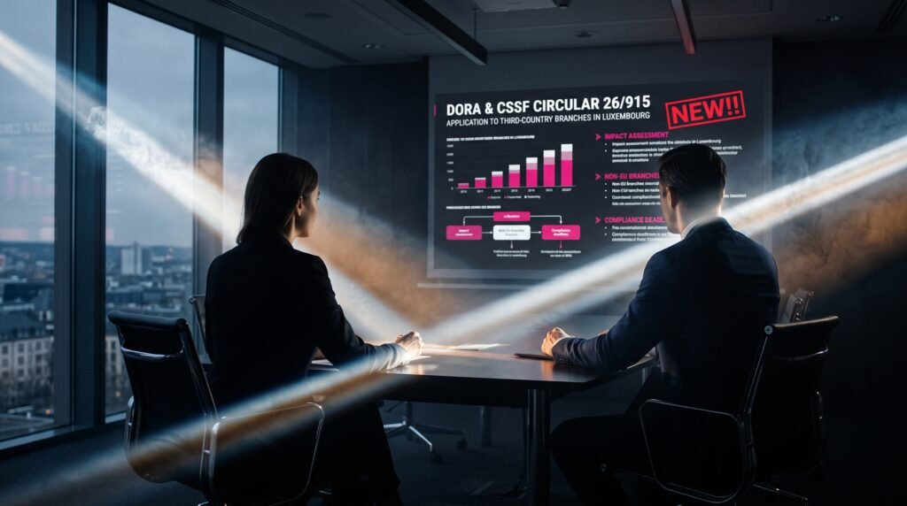 Circular CSSF 26/915 on the applicability of the Digital Operational Resilience Act (DORA) to third-country branches in Luxembourg amending Circulars CSSF 20/750, 22/806, 25/881, 25/882, 25/883, 25/892 and 25/893